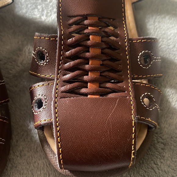 Toddler Sandal Huarache Boy Peke Kids 506 Brown Leather - Picture 4 of 7